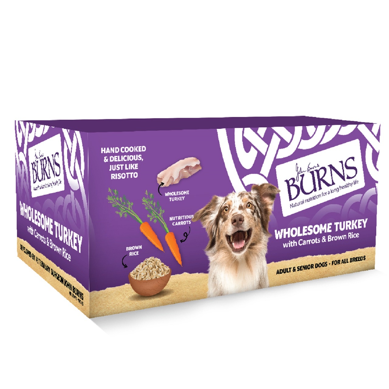 Burns Wet Dog Food Wholesome Turkey & Rice & Veg 6 X 395g