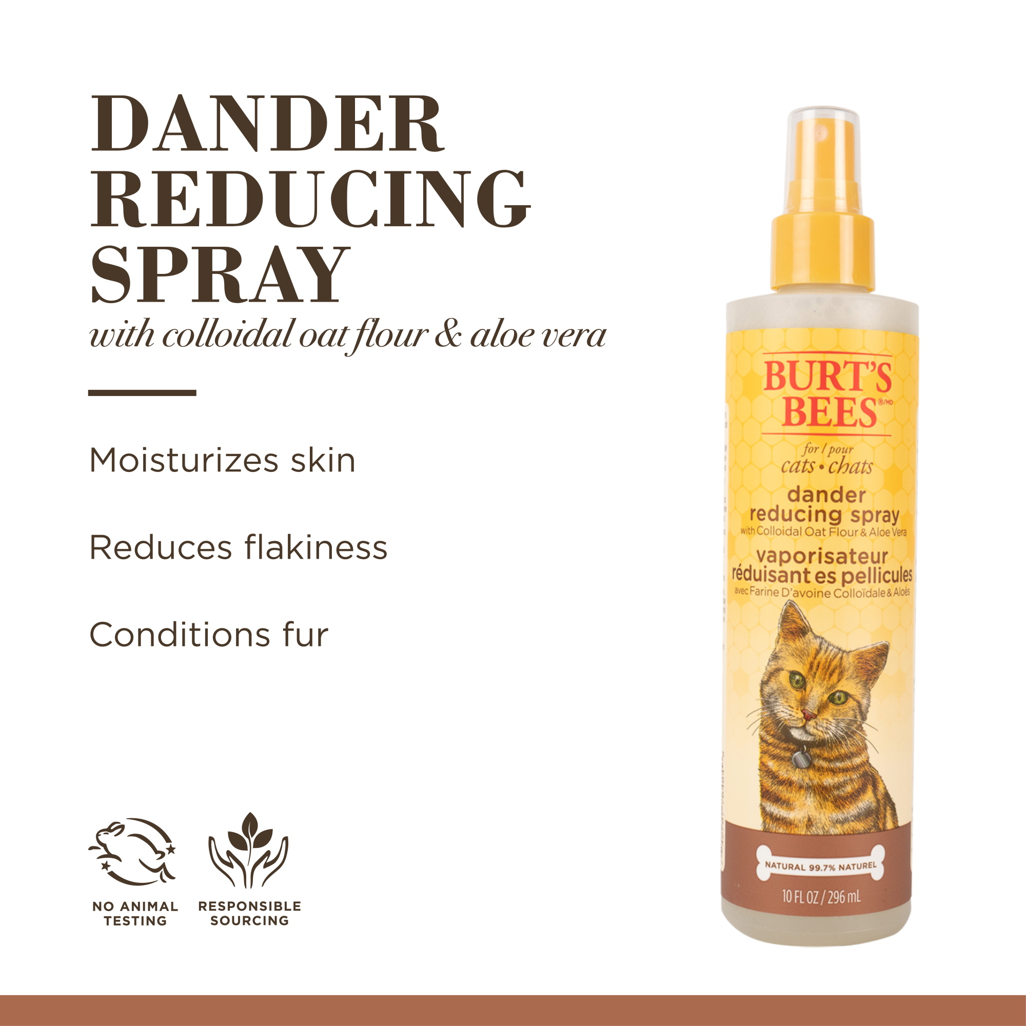 Burt's Bees Dander Reducing Spray For Cats 10oz