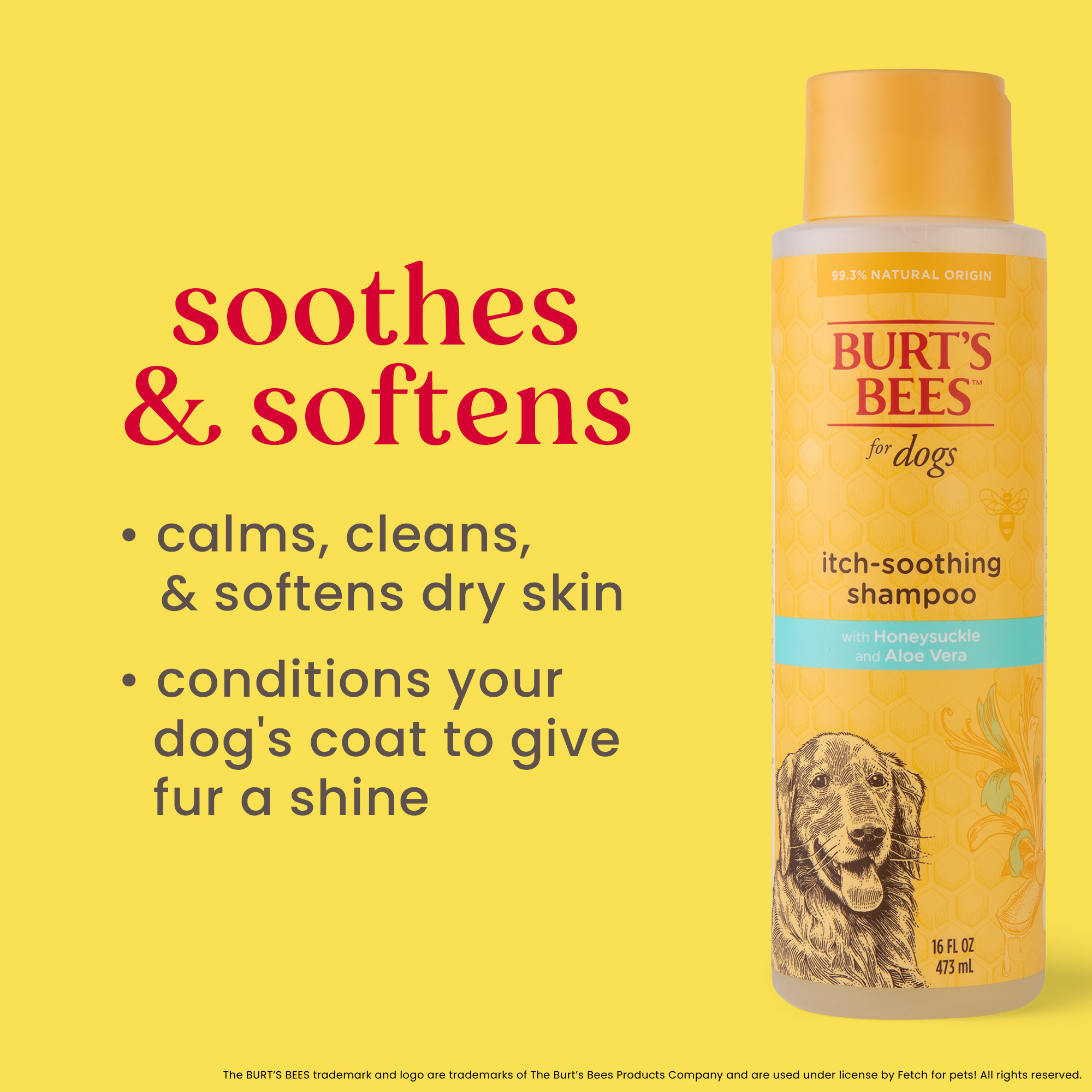 Burt's Bees Itch Soothing Shampoo For Dogs 16oz