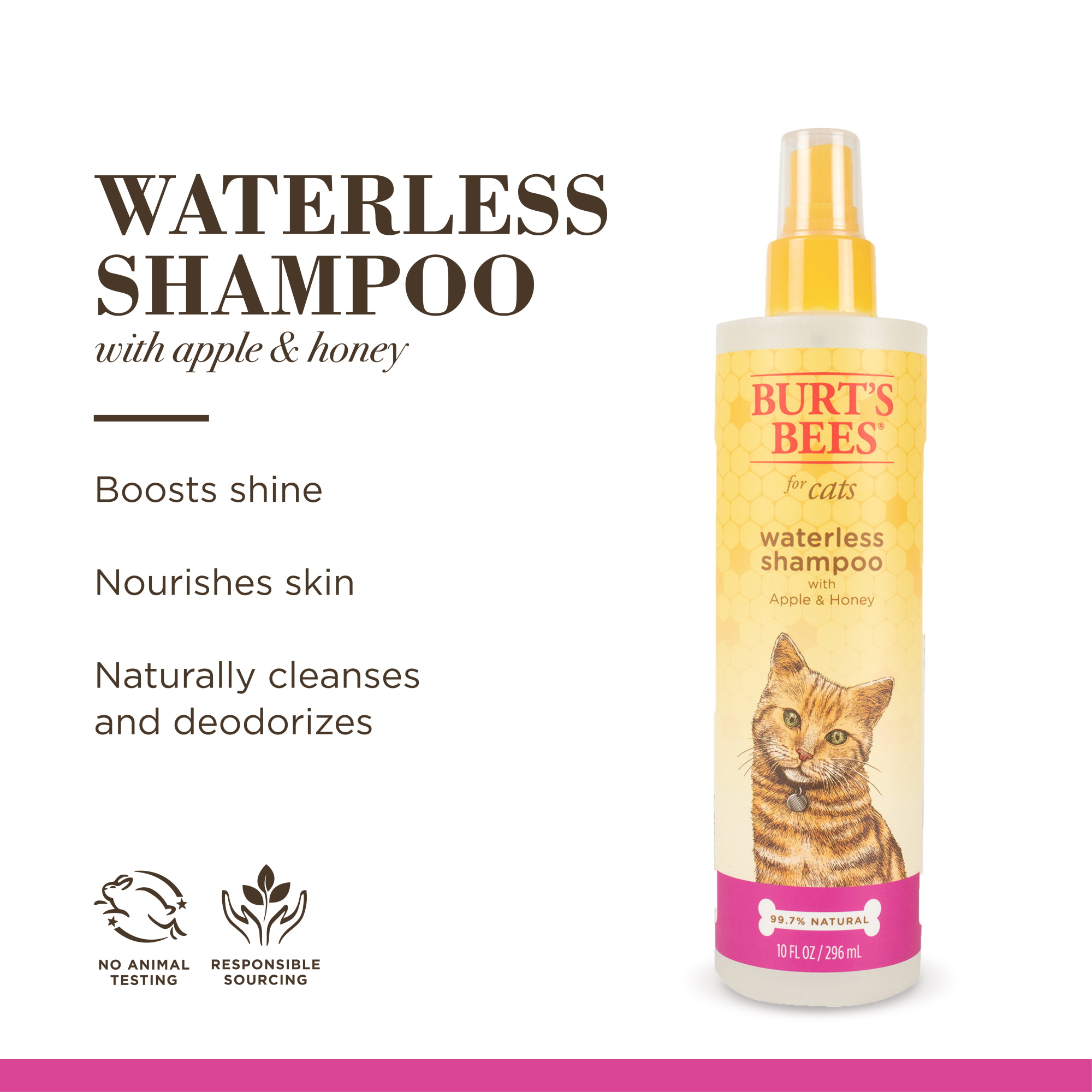 Burt's Bees Waterless Shampoo For Cats 10oz