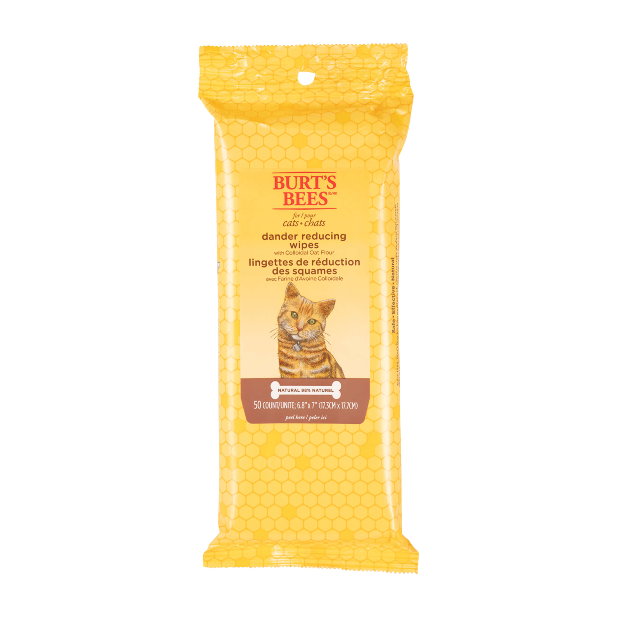 Burts Bees Cat Dander Wipes-50ct