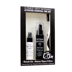  CB&CO Ultimate Teeth Whitening Activated Charcoal Trio Set 