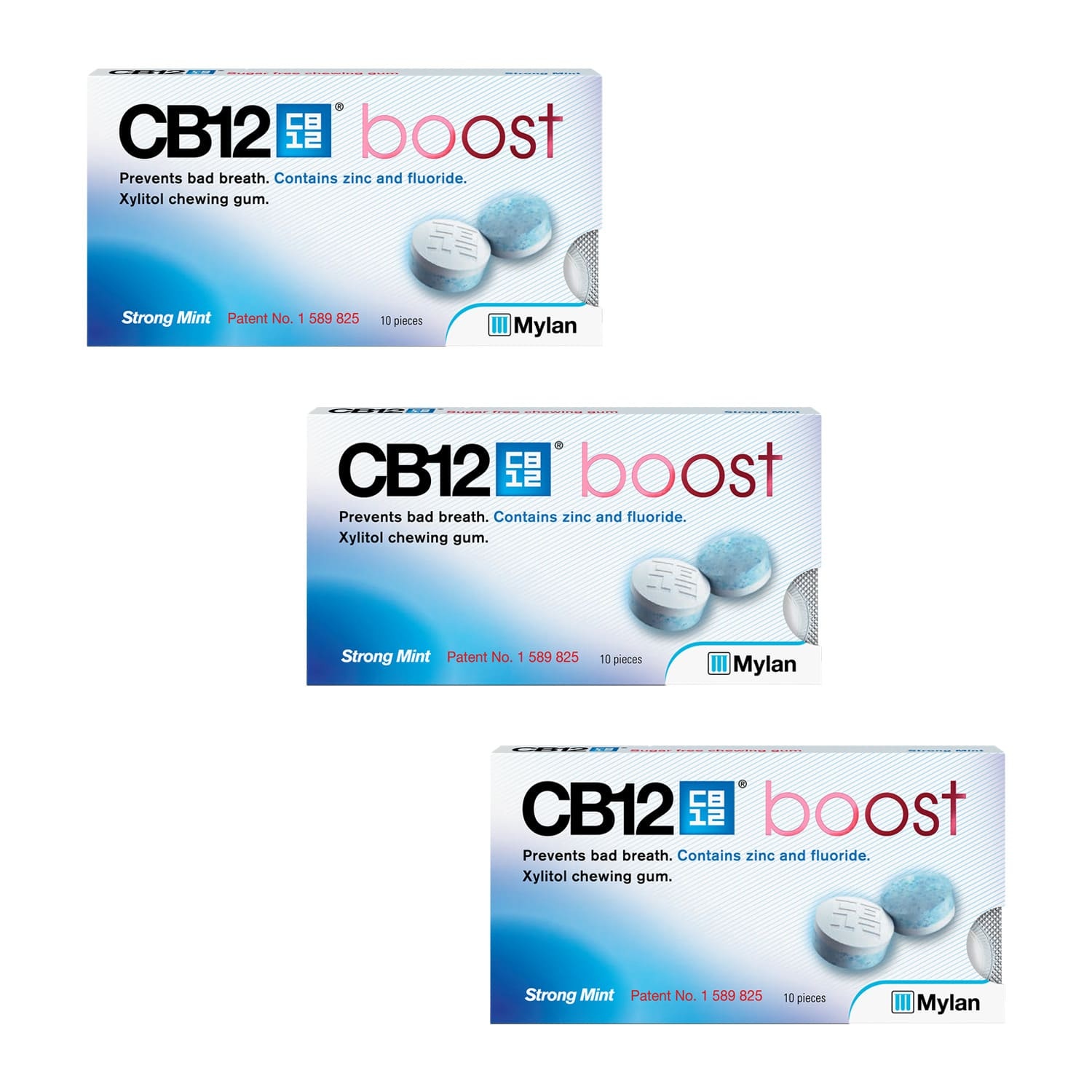 CB12 Boost Gum 10's 3 Pack