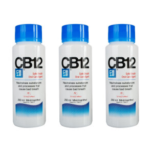 CB12 Mint-Menthol Mouthwash 250ml Triple Pack