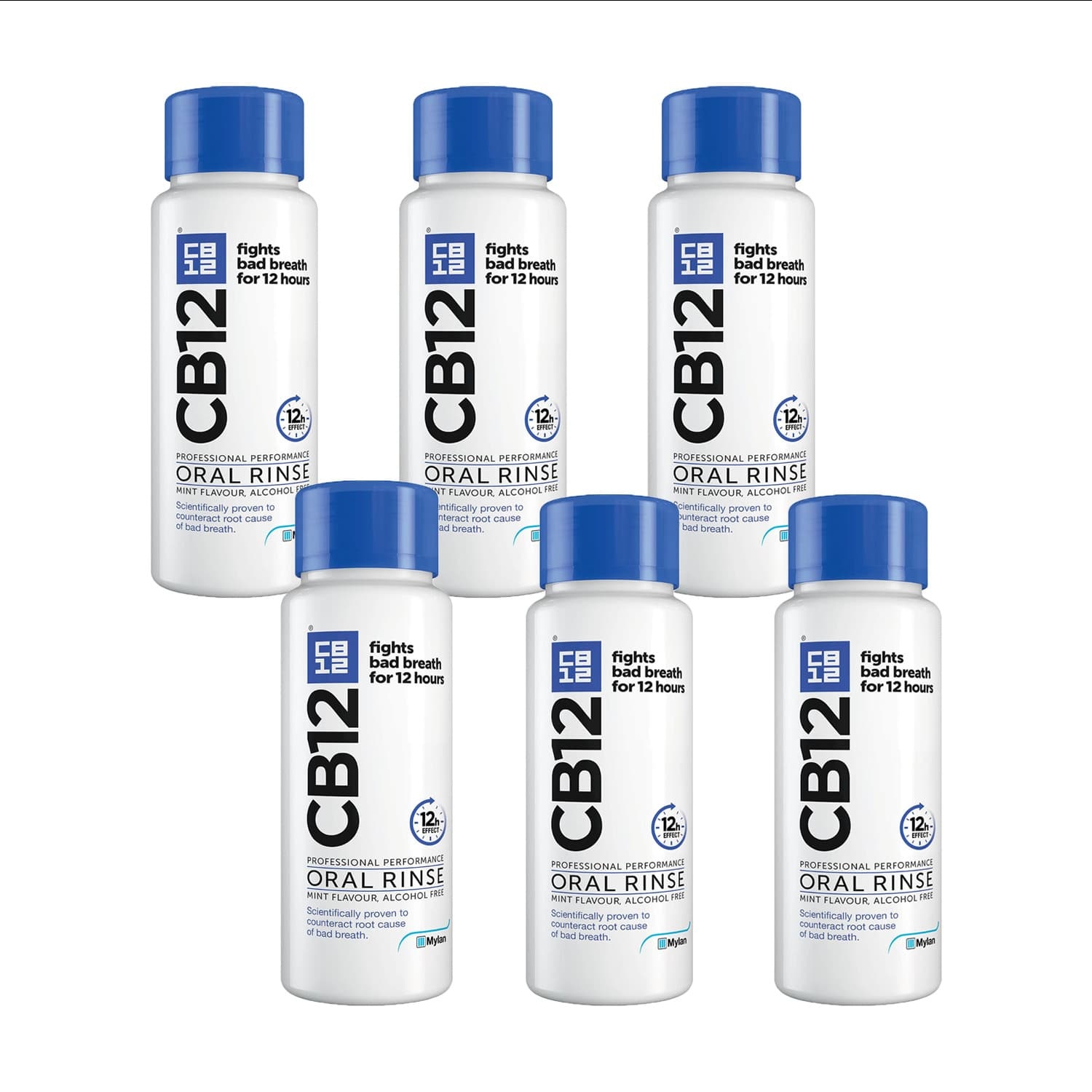 CB12 Mint-Menthol Mouthwash 250ml x6