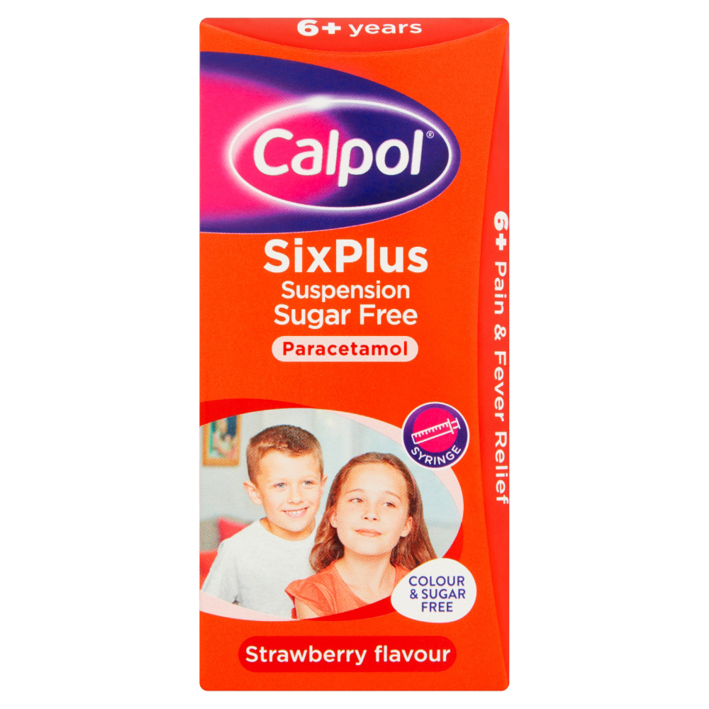Calpol Six Plus Suspension Sugar Free