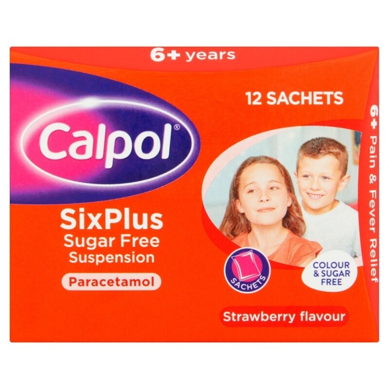 Calpol SixPlus Sugar Free Suspension Sachets