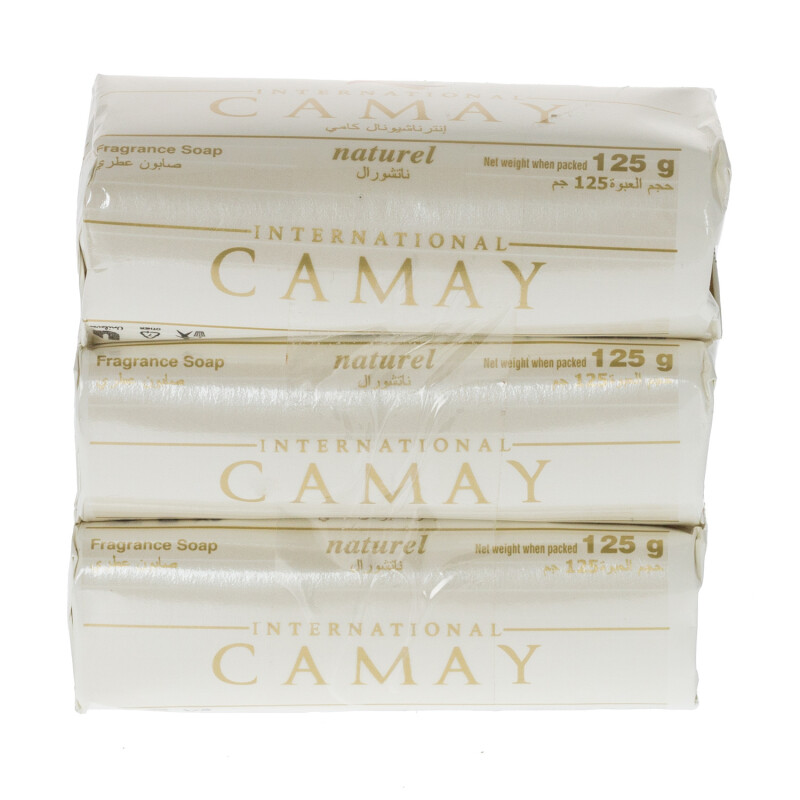 Camay Soap Natural 3 Pack