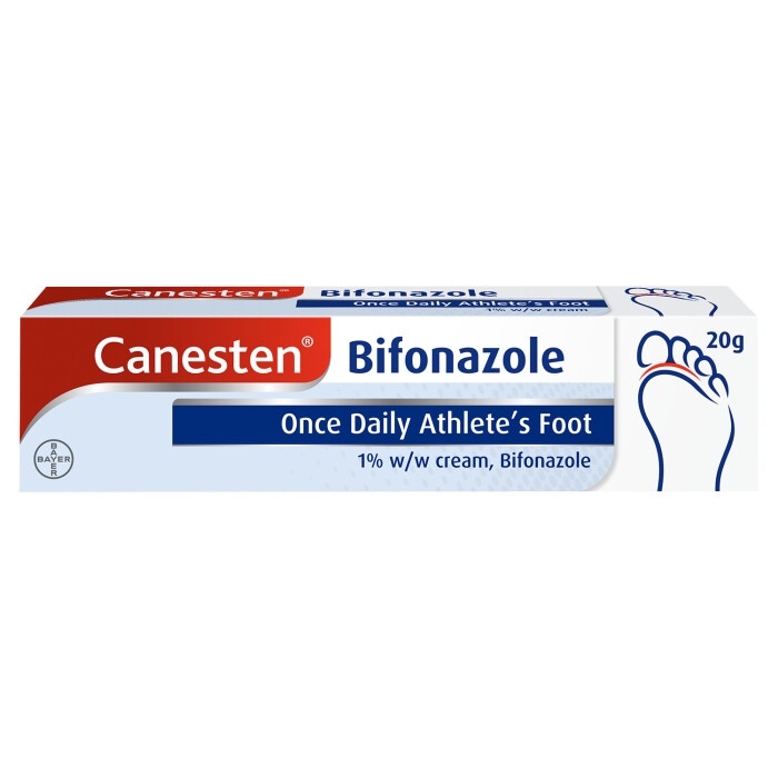 Image of Canesten Bifonazole Once Daily Athletes Foot Cream 1%