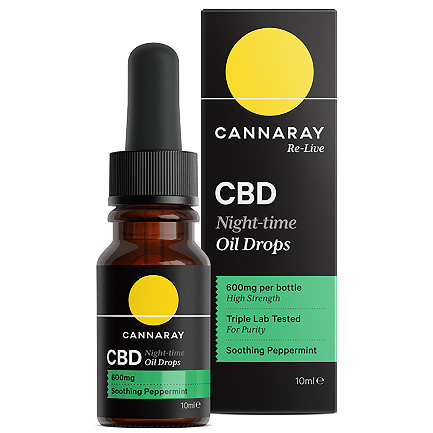 Cannaray Night Time Oil Drops 600mg