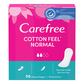 Carefree Cotton Feel Normal Unscented Pantyliners