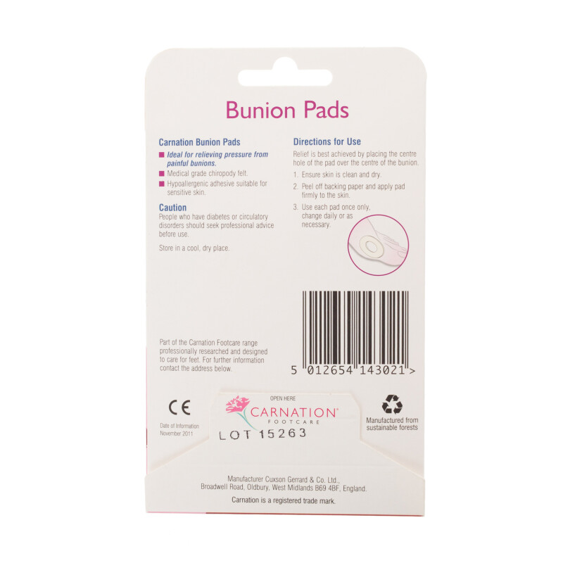 Carnation Bunion Pads