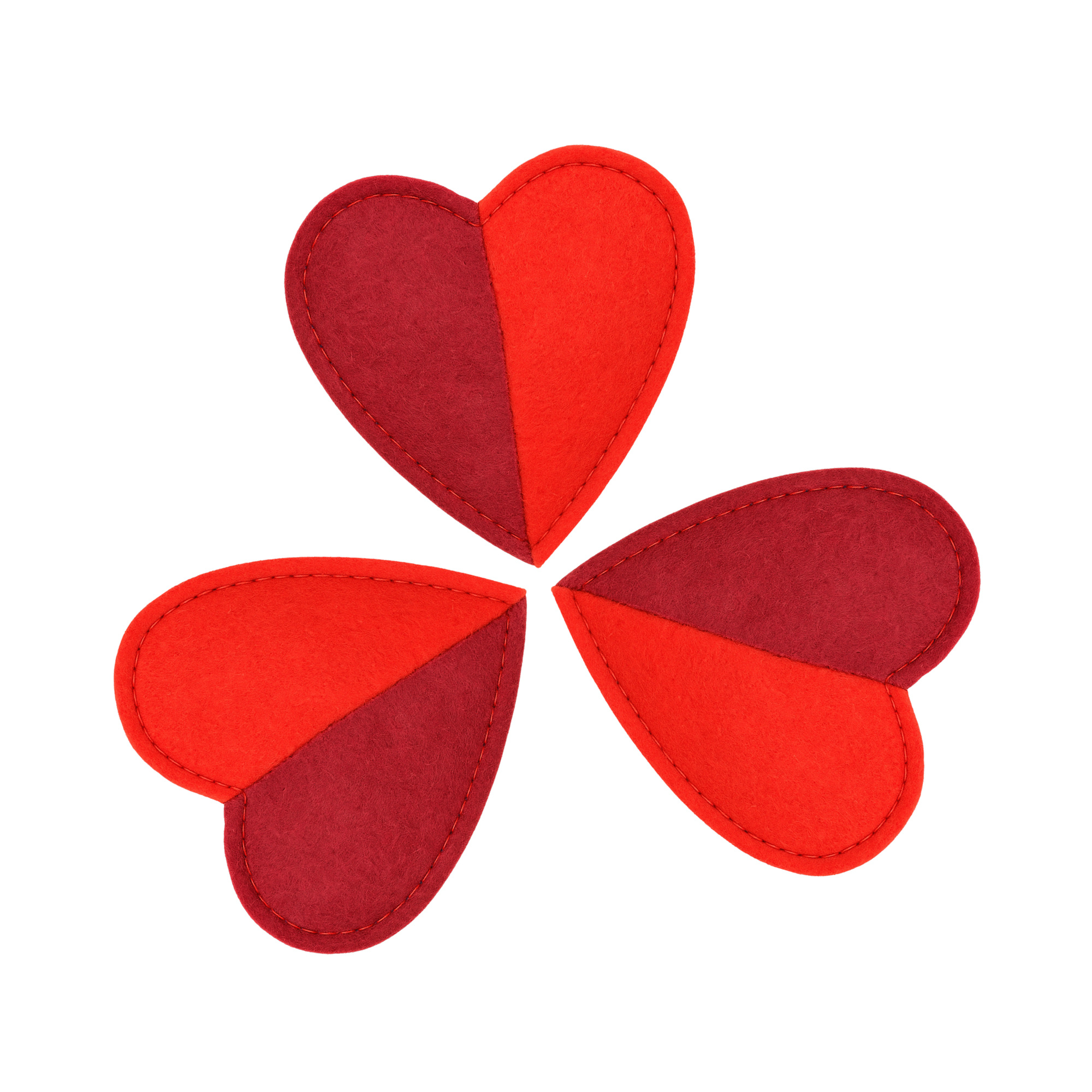 Cath Kidston Hearts & Roses Felt Hearts Cat Toy 3pk