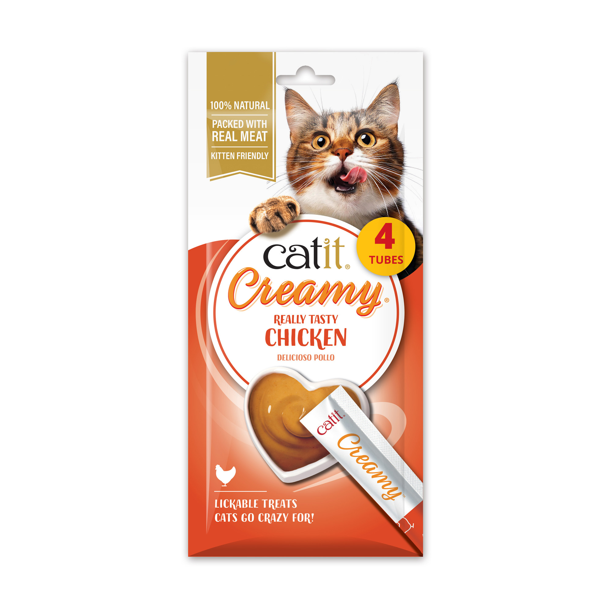 Catit Creamy Cat Treats Chicken 4 x 10g