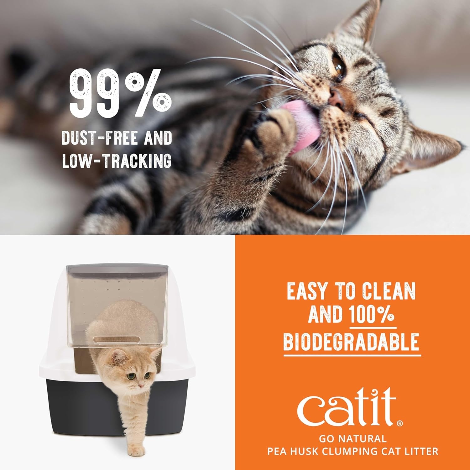 Catit Go Natural Pea Husk Litter Vanilla 5.6kg