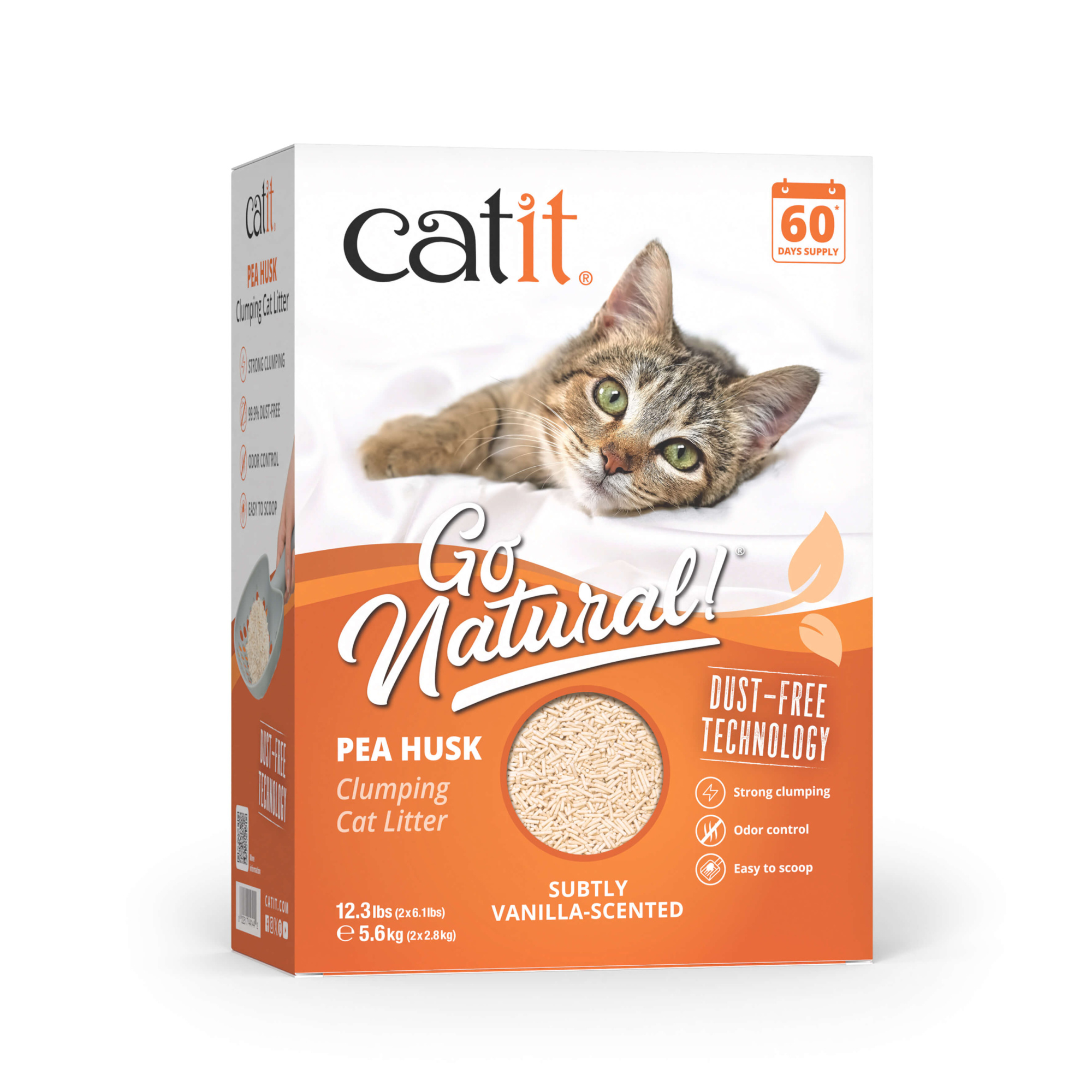 Catit Go Natural Pea Husk Litter Vanilla 5.6kg