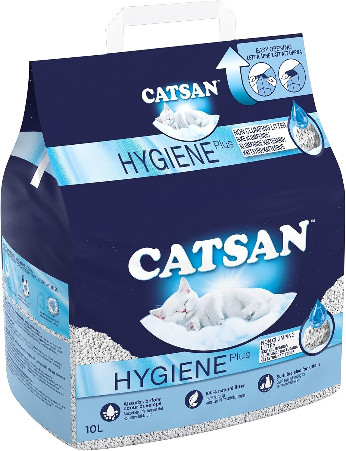 Catsan Hygiene Non-Clumping Odour Control Cat Litter 10L