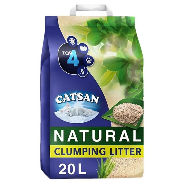 Catsan Nat100% Bio Clump Odour Cat Litter 20L - Main Image