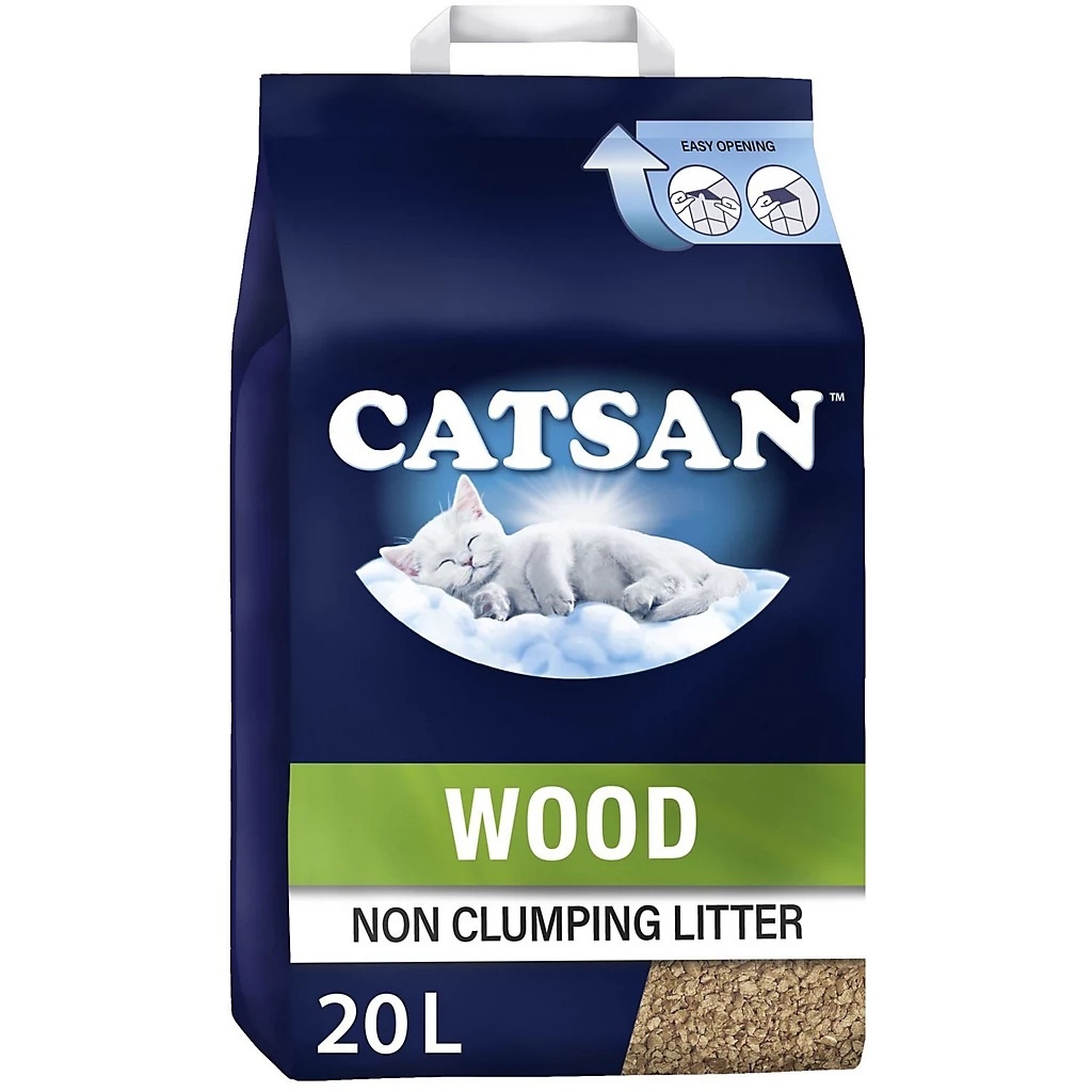Catsan Wood Comfort Non Clumping Cat Litter 20L