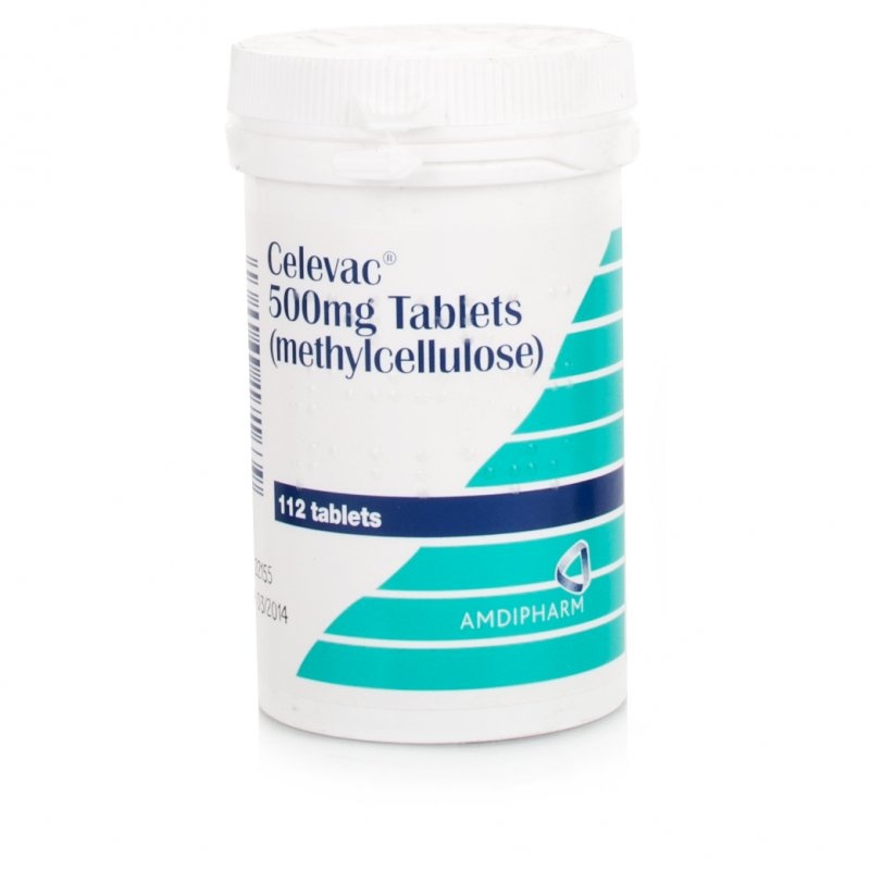 Celevac 500mg Tablets (Methylcellulose) | Constipation | Chemist Direct