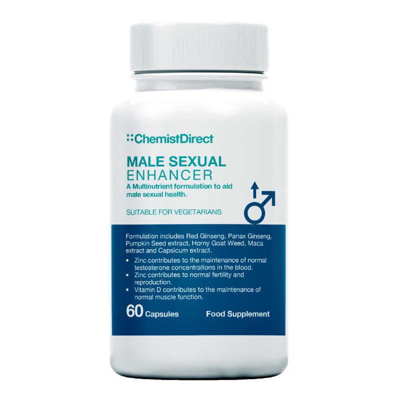 Buy Chemist Direct Male Sexual Enhancer Supplement 60 Capsules