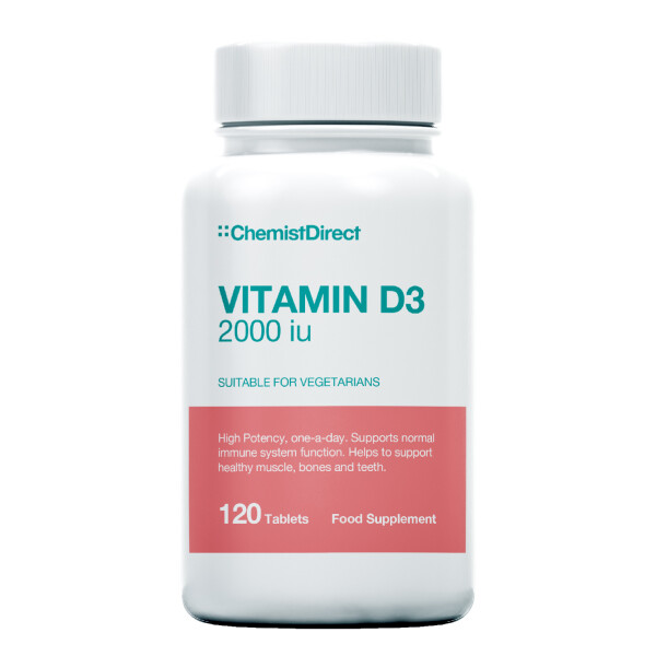 Buy Chemist Direct Vitamin D3 2000iu 120 Tablets | Chemist Direct