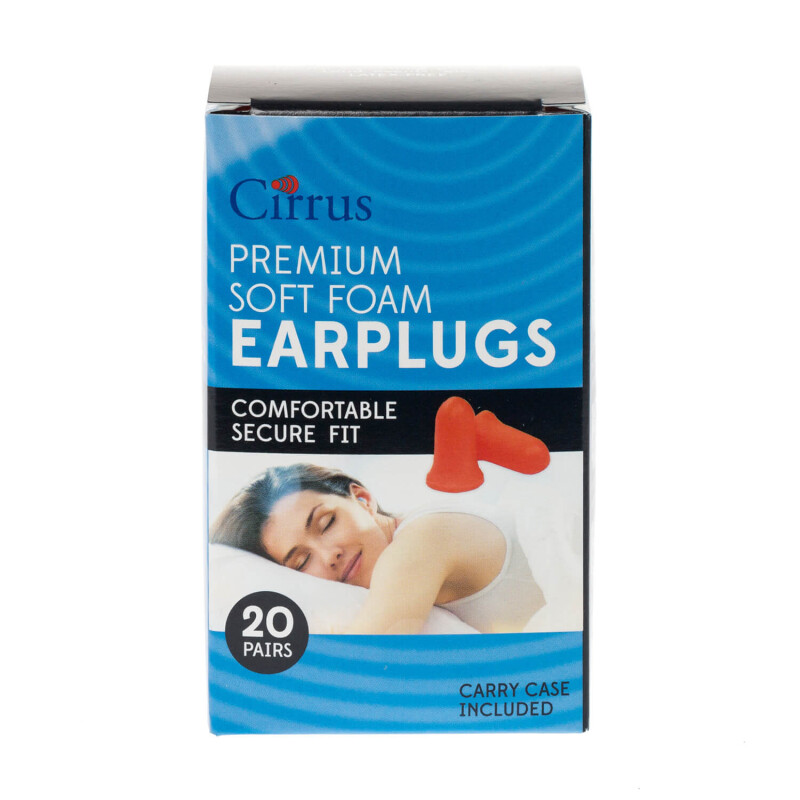 Cirrus Premium Soft Foam Orange Earplugs
