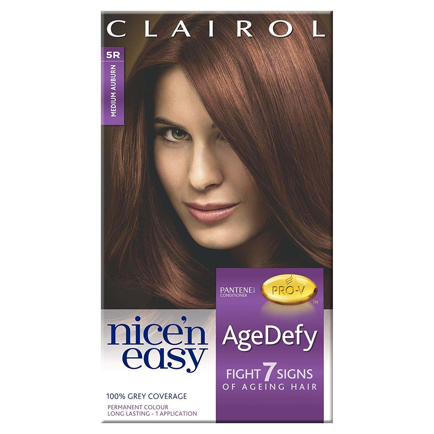 Buy Clairol Age Defy 5r Medium Auburn Hair Dye 1 Chemist Direct