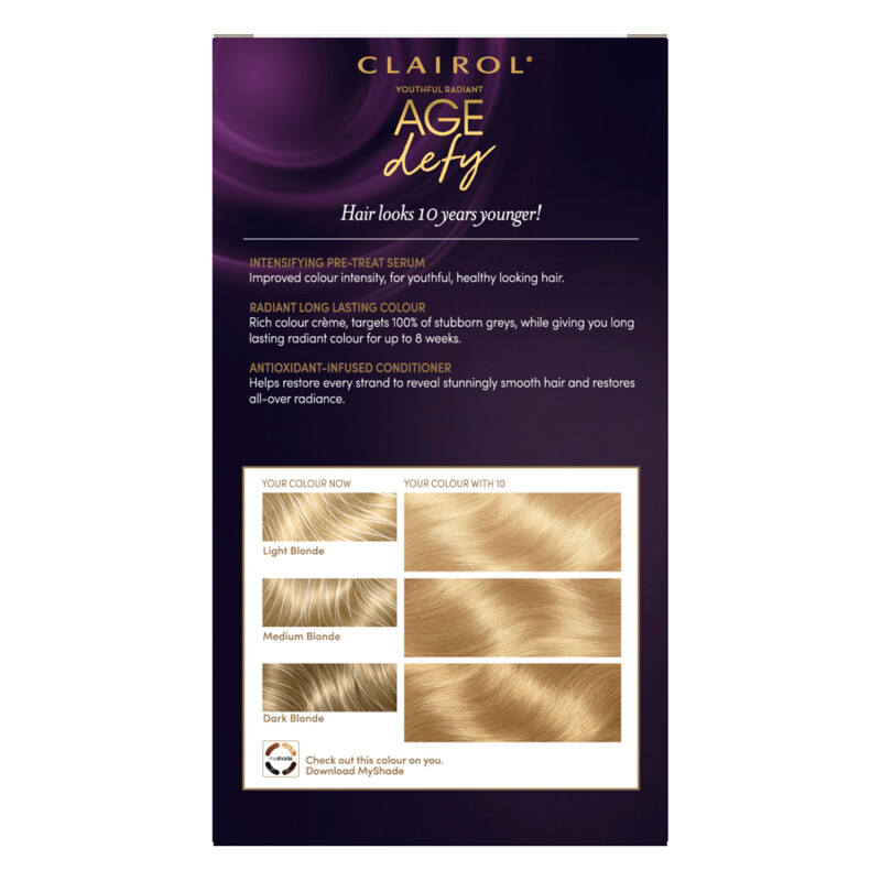 Clairol Age Defy Hair Dye 10 Extra Light Blonde