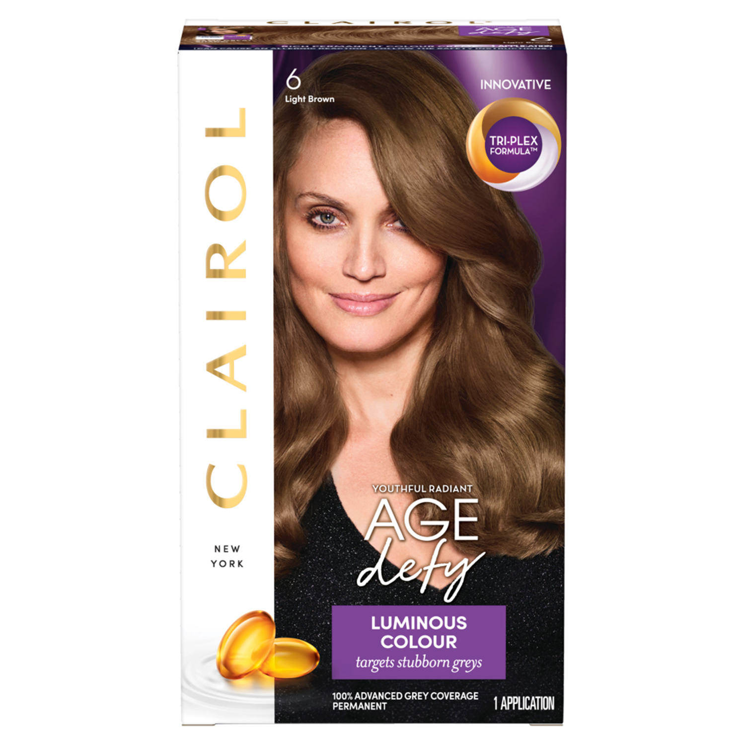 Click to view product details and reviews for Clairol Age Defy Hair Dye 6 Light Brown.