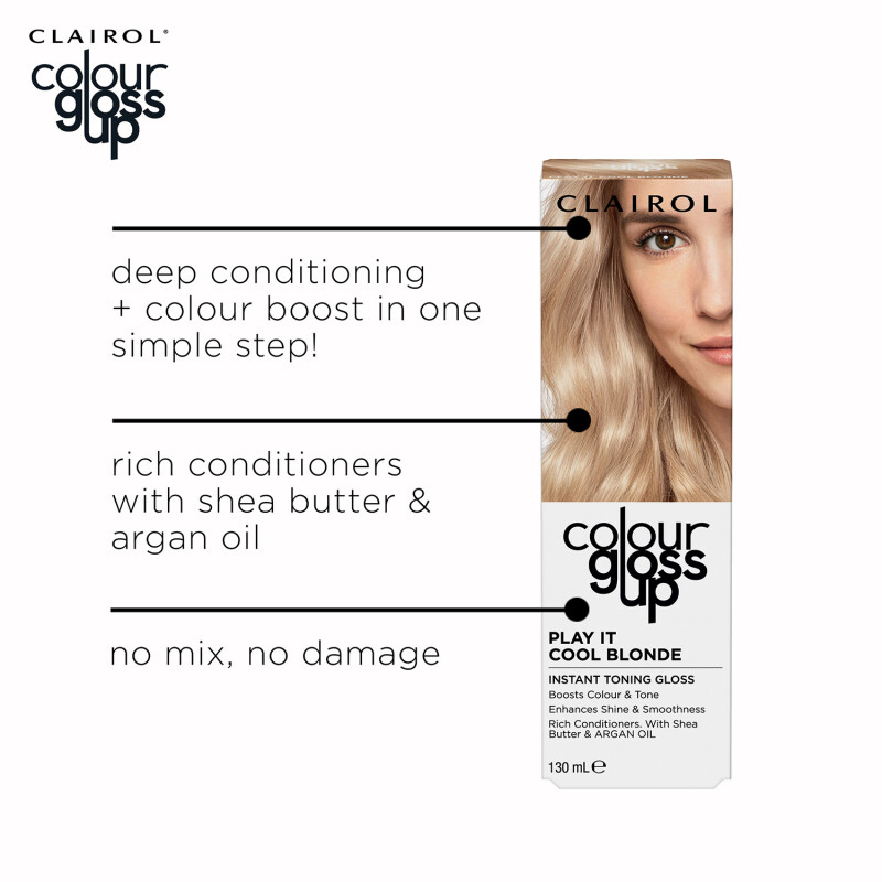Clairol Colour Gloss Up Conditioner Play It Cool Blonde