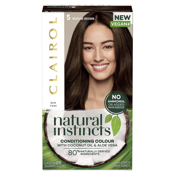 Clairol Natural Instincts Hair Dye, 5 Medium Brown