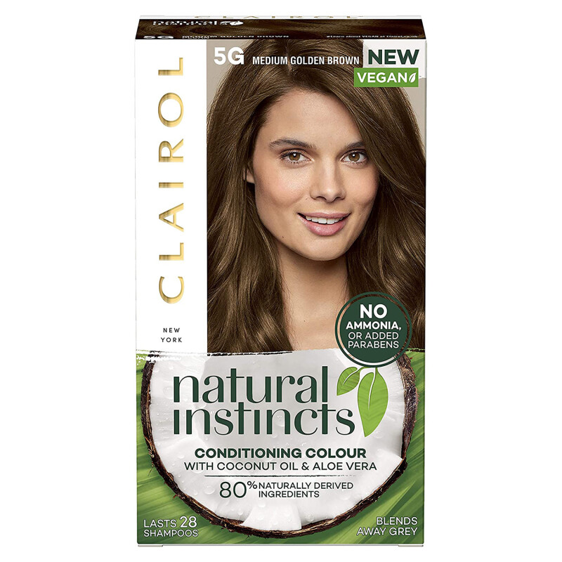 Clairol Natural Instincts Hair Dye 5G Medium Golden Brown