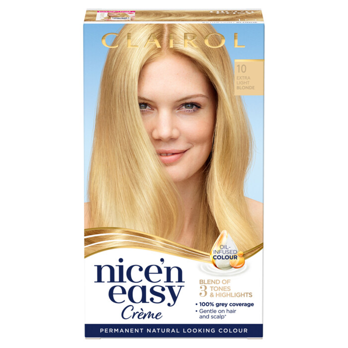 Clairol Nice'n Easy Creme Hair Dye 10 Extra Light Blonde