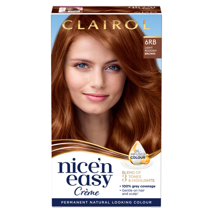 Clairol Nice'n Easy Creme Hair Dye 6RB Light Reddish Brown