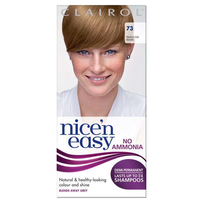 Clairol Nice'n Easy No Ammonia Hair Dye 73 Medium Ash Blonde
