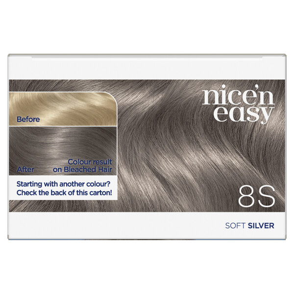 Buy Clairol Nice'N Easy Creme Permanent Hair Dye 8S Soft Silver 177ml