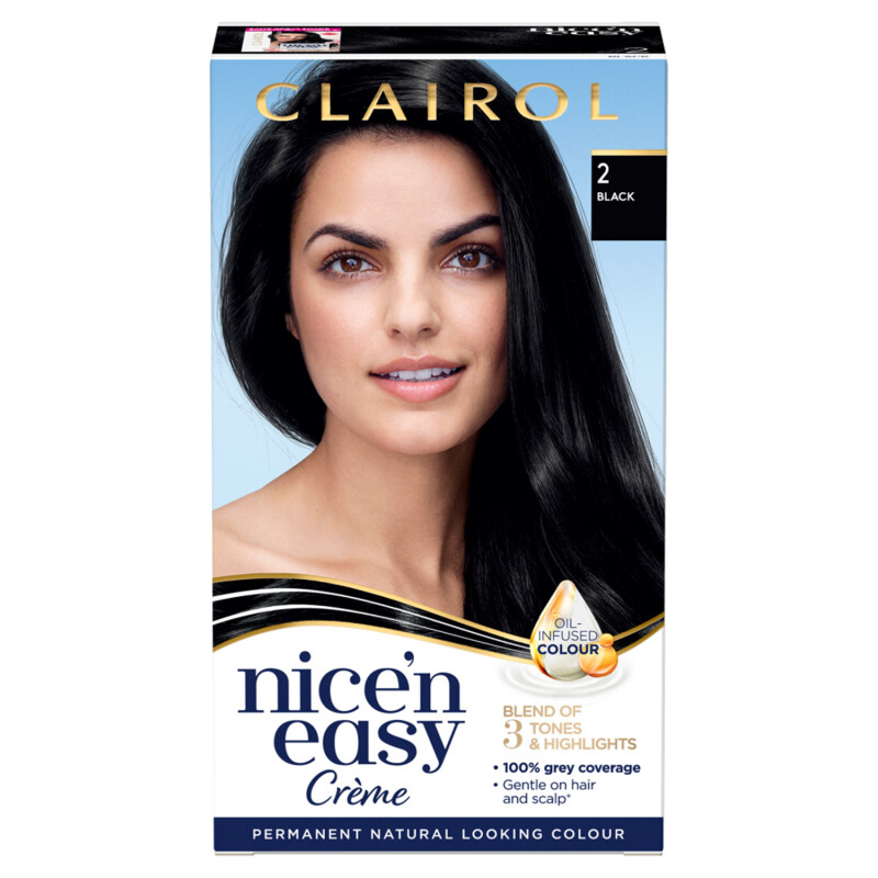 Clairol Nicen Easy Hair Dye, 2 Black