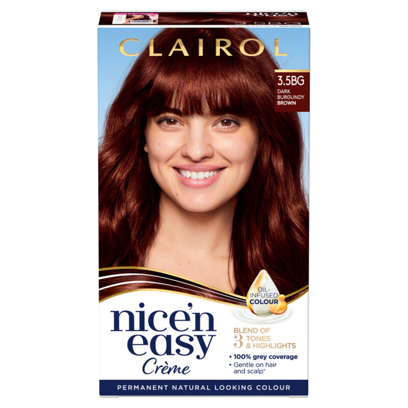 Buy Clairol Nice'n Easy Creme Hair Dye  Dark Burgundy Brown 177ml