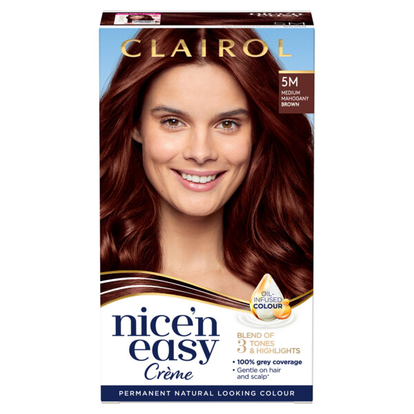 Clairol Nicen Easy Creme Hair Dye 5M Medium Mahogany Brown