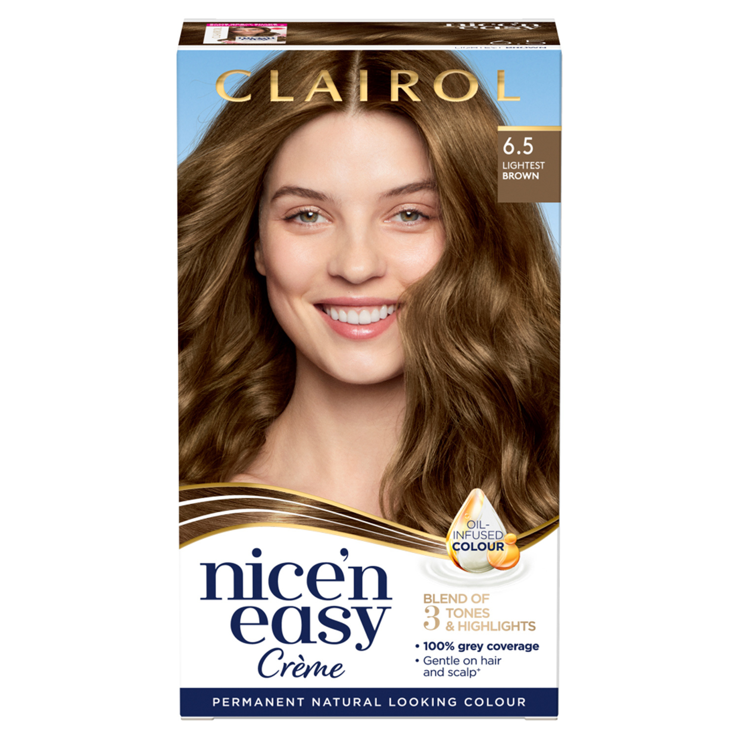 Clairol Nice'n Easy Creme Hair Dye 6.5 Lightest Brown