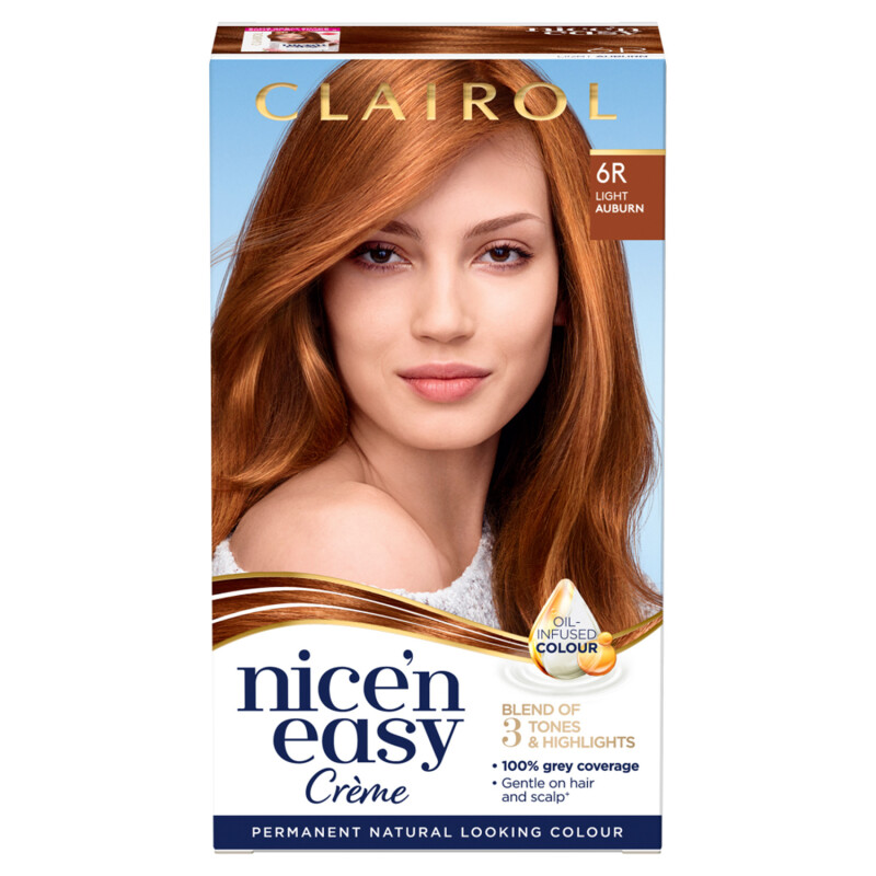Clairol Nicen Easy Hair Dye, 6R Light Auburn