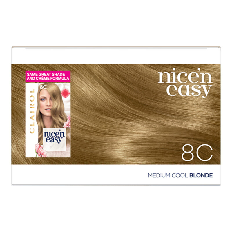 Clairol Nicen Easy Creme Hair Dye 8C Medium Cool Blonde
