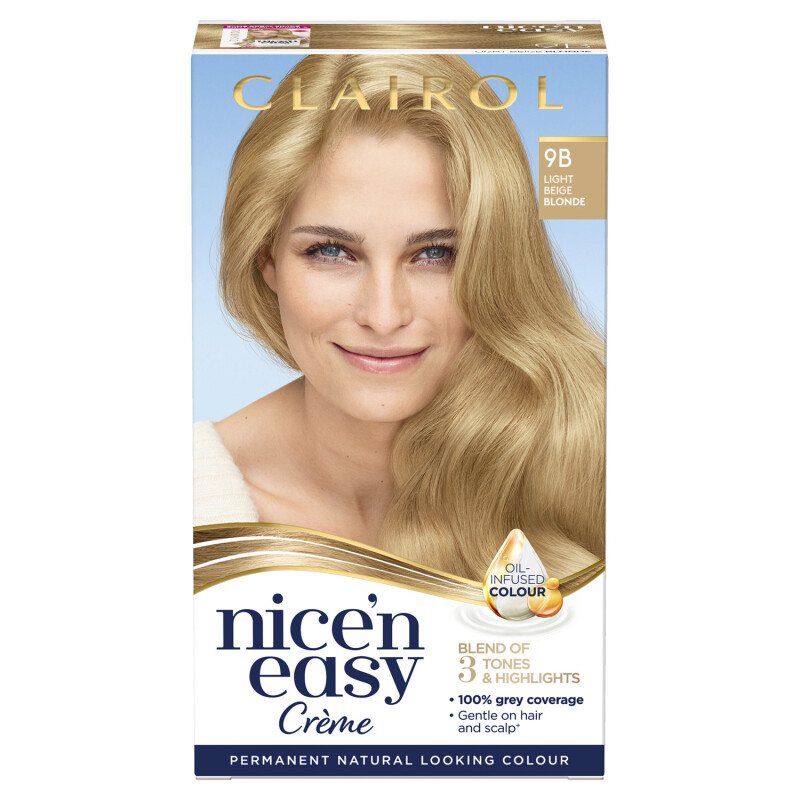 Clairol Nicen Easy Hair Dye, 9B Beige Blonde