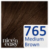 Clairol Nicen Easy No Ammonia Hair Dye 765 Medium Brown