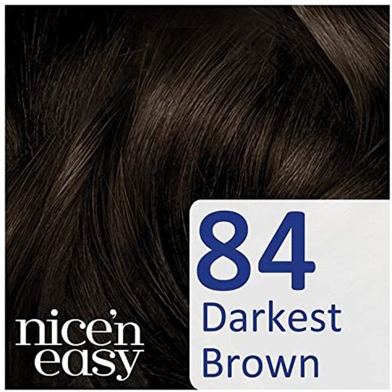 Clairol Nicen Easy No Ammonia Hair Dye 84 Darkest Brown