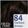 Clairol Nicen Easy No Ammonia Hair Dye 84 Darkest Brown