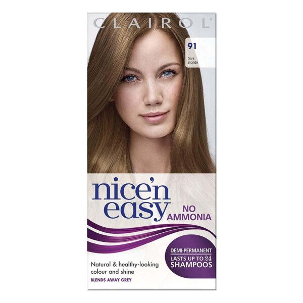 Clairol Nicen Easy No Ammonia Hair Dye 91 Dark Blonde