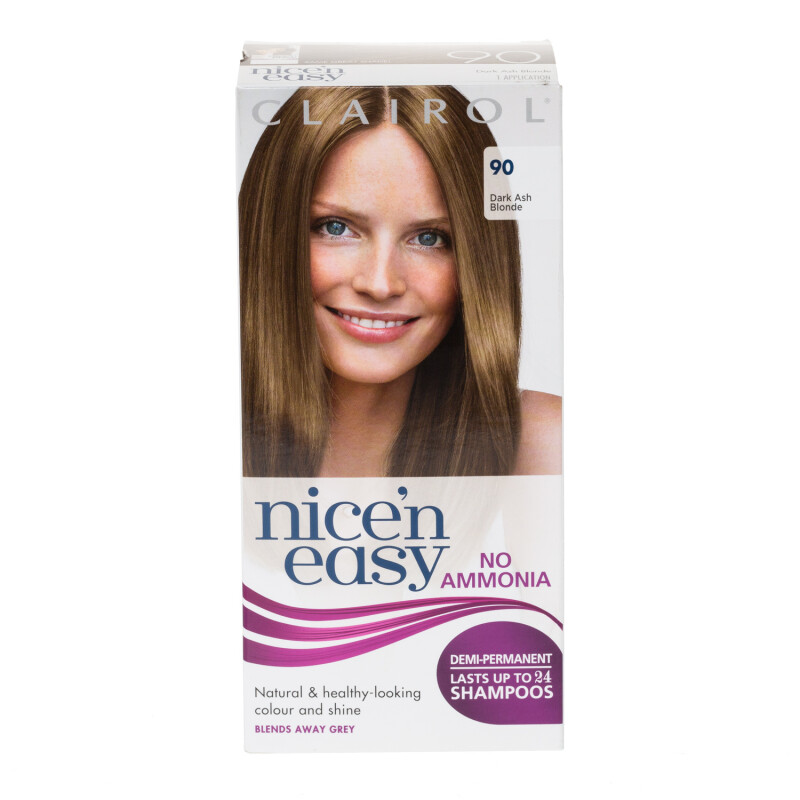 Clairol Nicen Easy No Ammonia Hair Dye 90 Dark Ash Blonde
