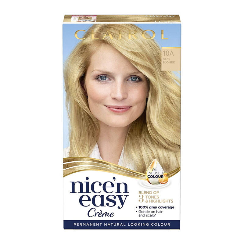 Clairol Nicen Easy Creme Hair Dye 10A Baby Blonde